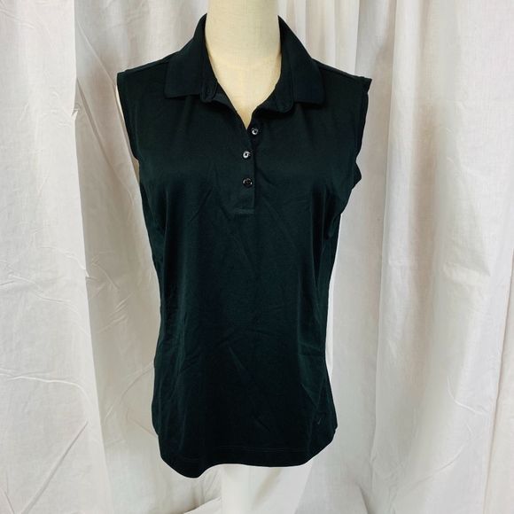 Nike Tops - Nike Golf Women's Dri Fit Black Polo Extra Large